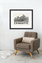 Load image into Gallery viewer, Charlotte Skyline Art Print
