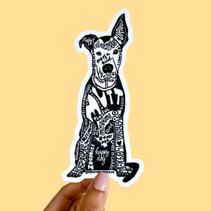 Mutt Dog Sticker