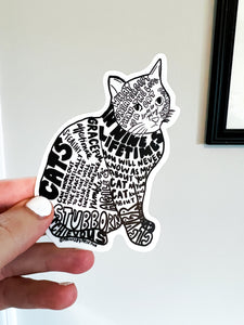 Clever Cat Sticker