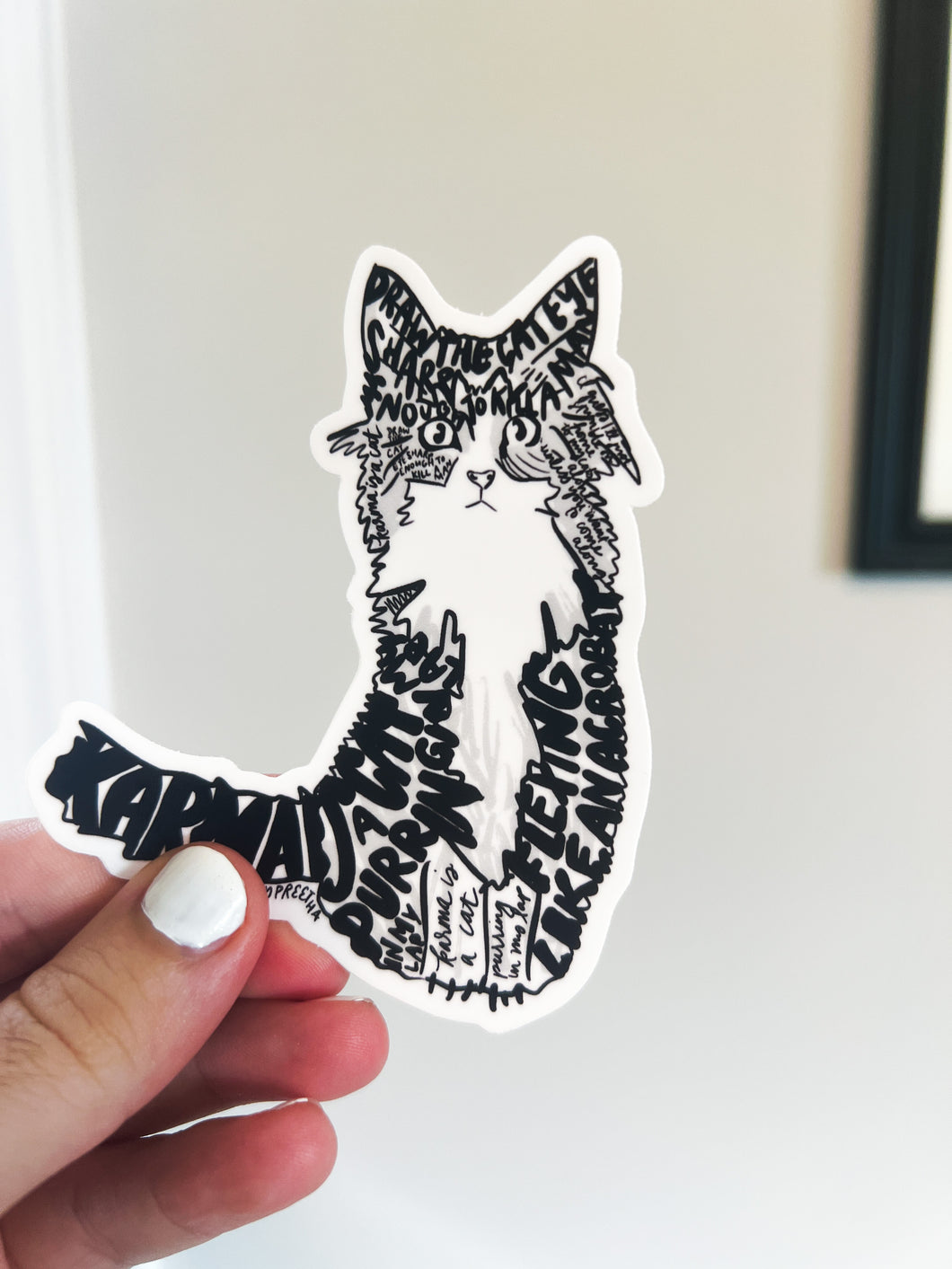 Karma Cat Sticker