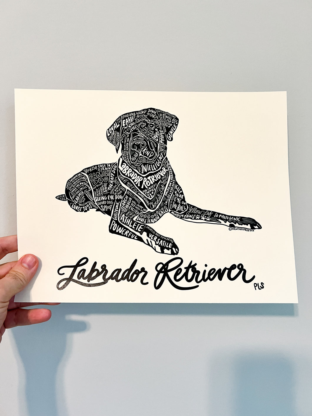 Labrador Retriever Dog Print