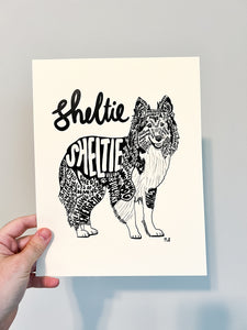 Sheltie Print