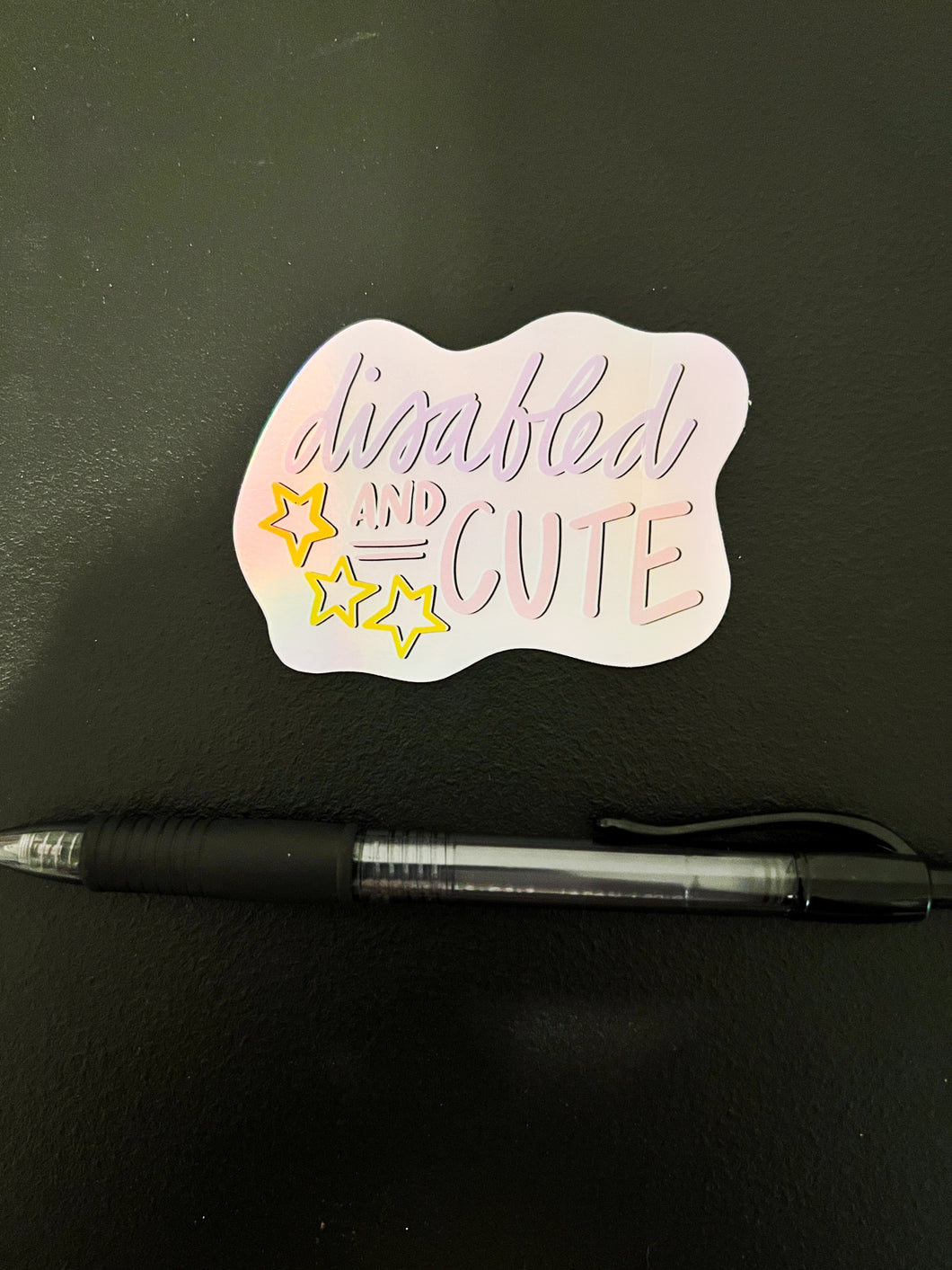 Disabled and Cute Sticker