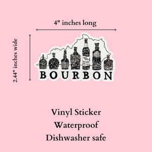 Bourbon Vinyl Sticker