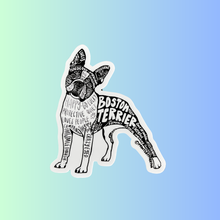 Load image into Gallery viewer, Boston Terrier Dog Vinyl Sticker
