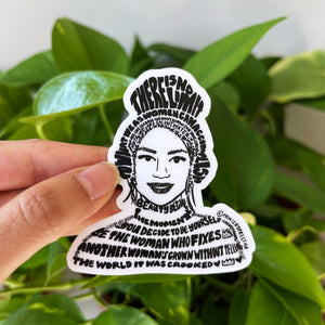 Women Empowerment Feminist Vinyl Stickers with Quotes Inside