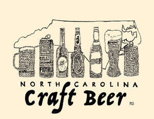 North Carolina Craft Beer Print
