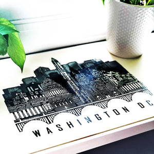 Washington D.C. Skyline Art Print