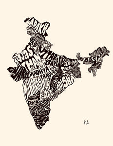 India States Print