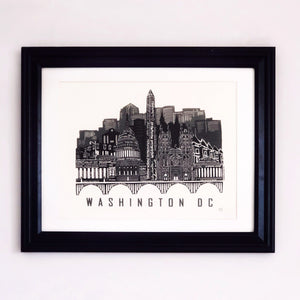 Washington D.C. Skyline Art Print