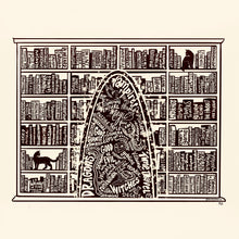 Load image into Gallery viewer, Fantasy Bookshelf Print
