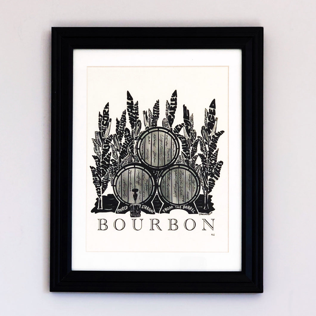 Bourbon Barrel Print
