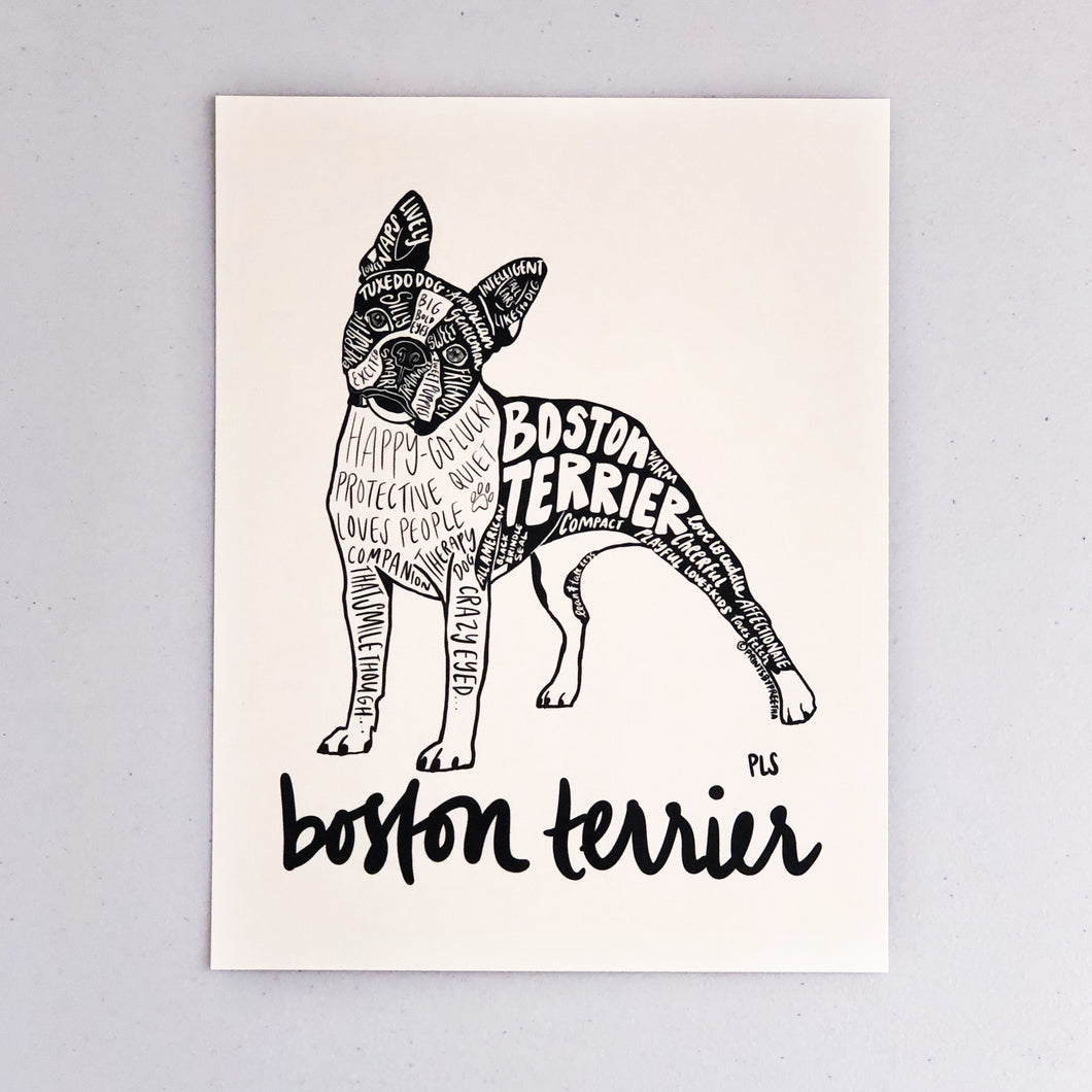 Boston Terrier Print
