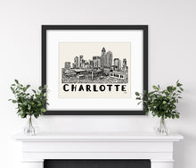Load image into Gallery viewer, Charlotte Skyline Art Print
