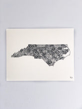 Load image into Gallery viewer, North Carolina Counties Print
