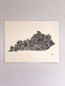 Kentucky Counties Print